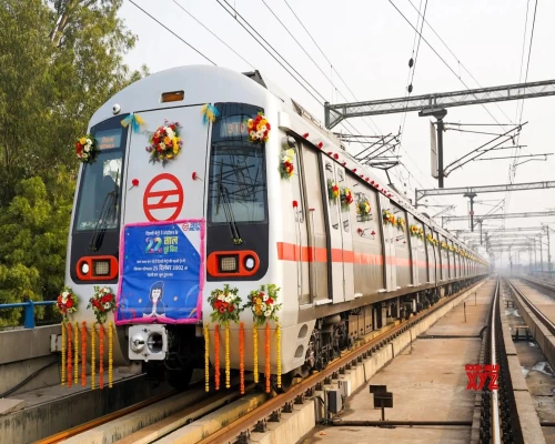 Delhi Metro celebrates 22 years of passenger operations with legacy train TS-01